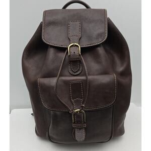Da Vinci Firenze Italy Backpack Heavy Leather Suede Lined Bench Made